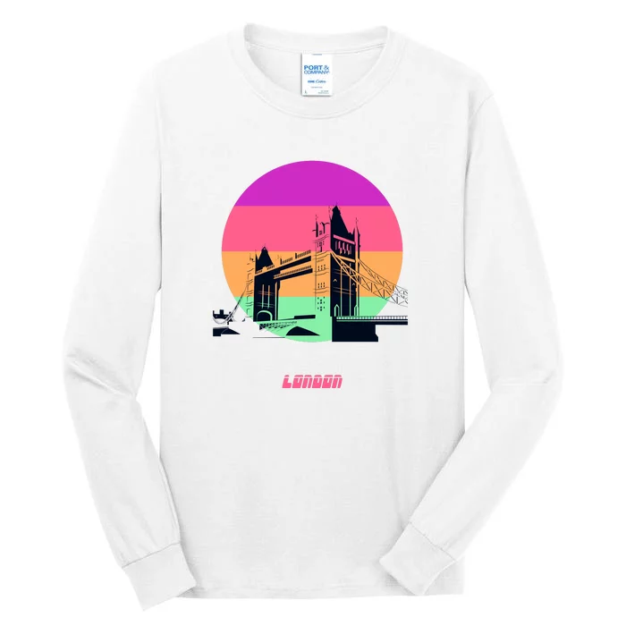 Retro Sun London Bridge Tall Long Sleeve T-Shirt