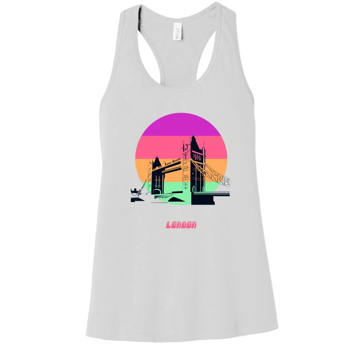 Retro Sun London Bridge Women's Racerback Tank