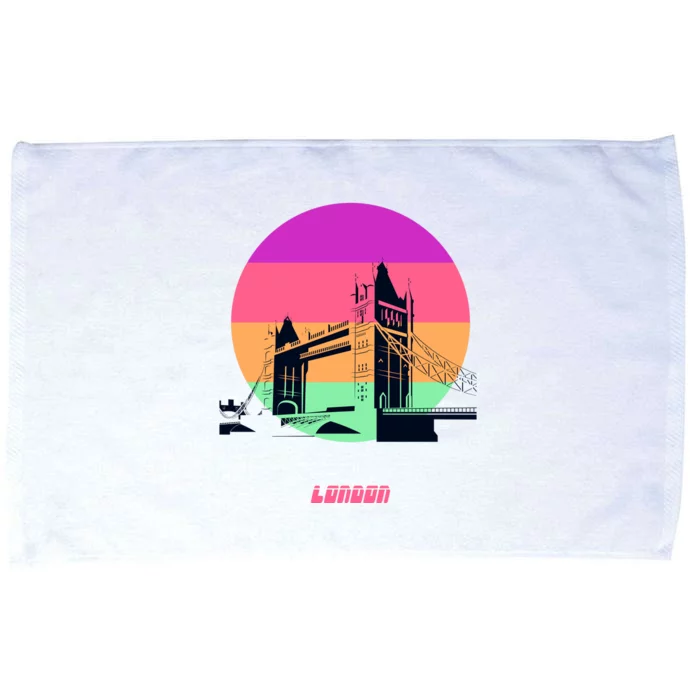 Retro Sun London Bridge Microfiber Hand Towel