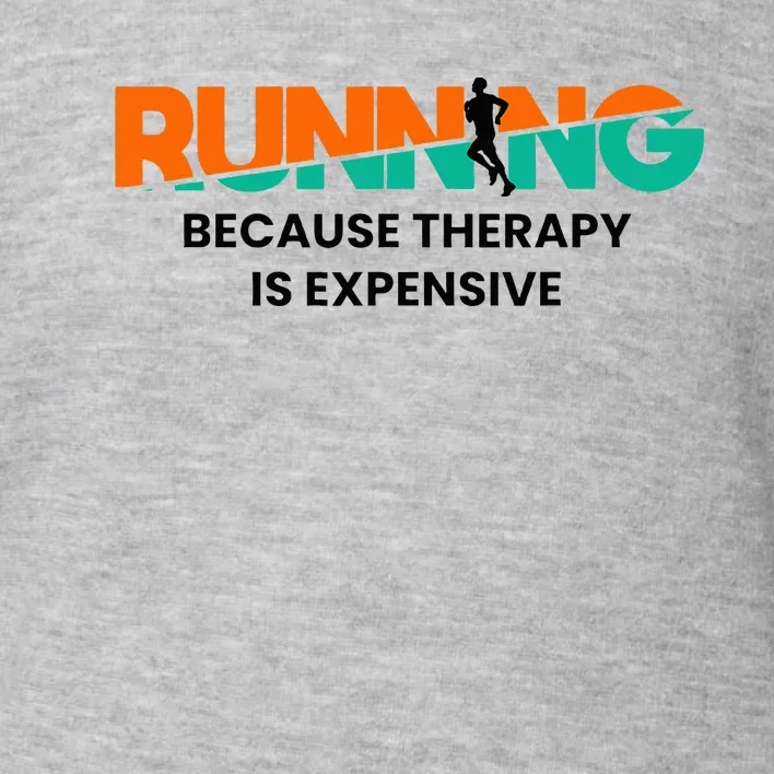 Running Sports Marathon Sprinting Funny Running Toddler Sweatshirt