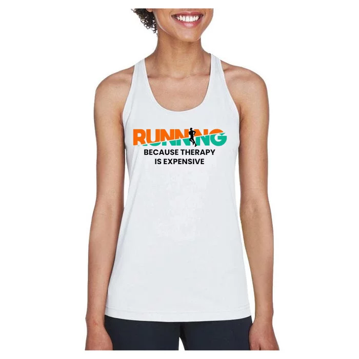 Running Sports Marathon Sprinting Funny Running Women's Racerback Tank