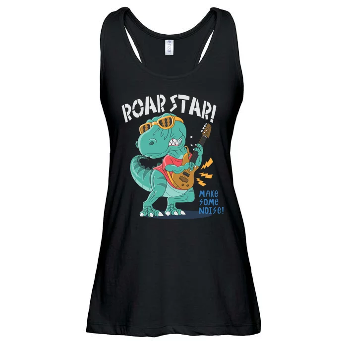 Roar Star Make Some Noise Cute Ladies Essential Flowy Tank