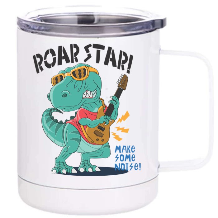 Roar Star Make Some Noise Cute Front & Back 12oz Stainless Steel Tumbler Cup