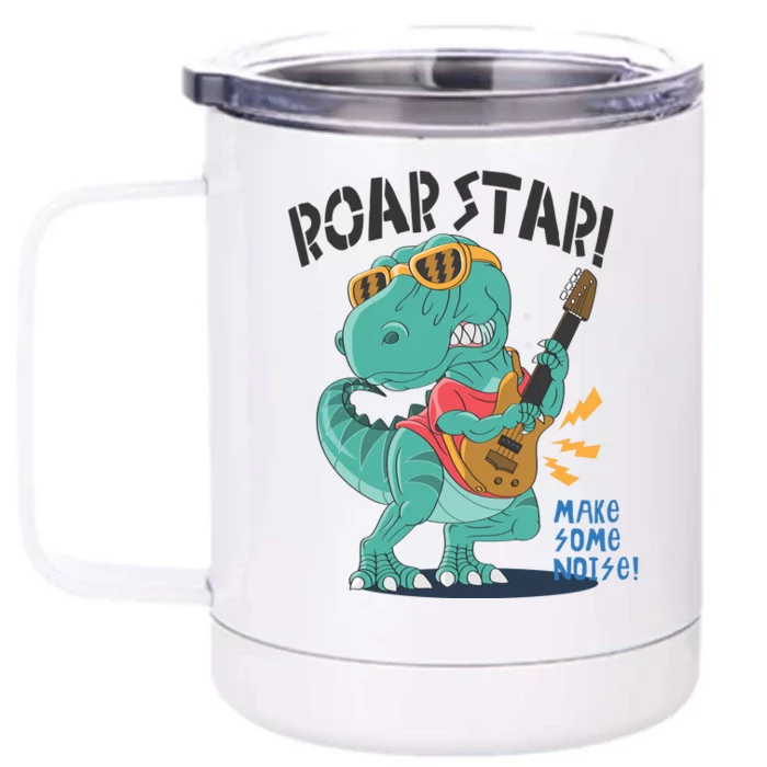 Roar Star Make Some Noise Cute Front & Back 12oz Stainless Steel Tumbler Cup