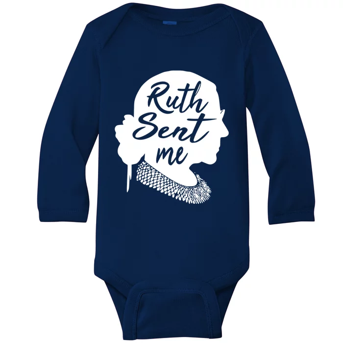 Ruth Sent Me Go Vote November Third Gift Baby Long Sleeve Bodysuit