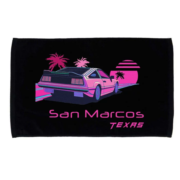 Retro San Marcos Texas Microfiber Hand Towel