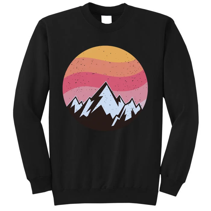 Retro Sunset Mountain Sweatshirt