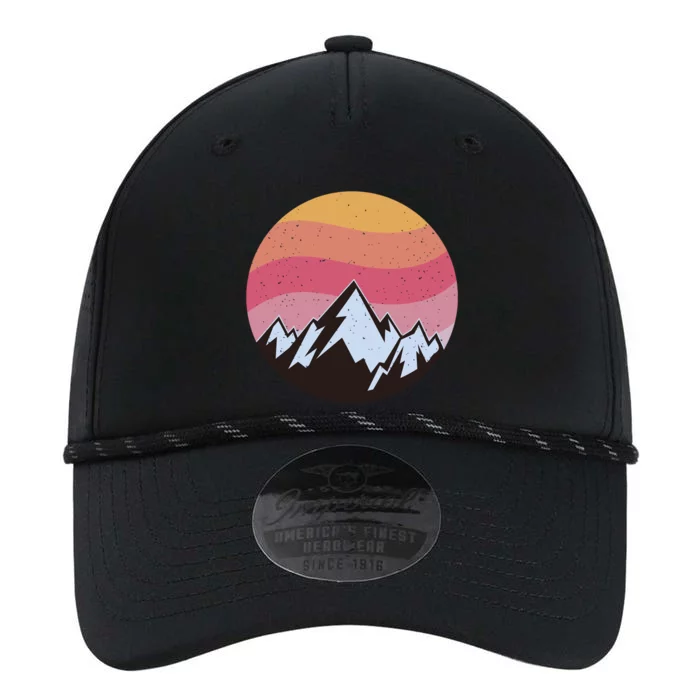 Retro Sunset Mountain Performance The Dyno Cap