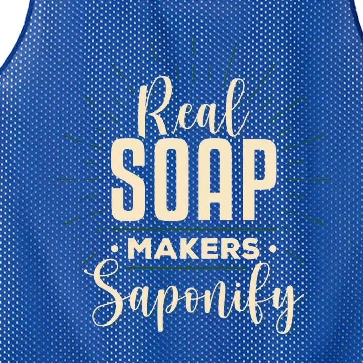 Real Soap Makers Saponify Soap Making Soapmaker Cute Gift Mesh Reversible Basketball Jersey Tank