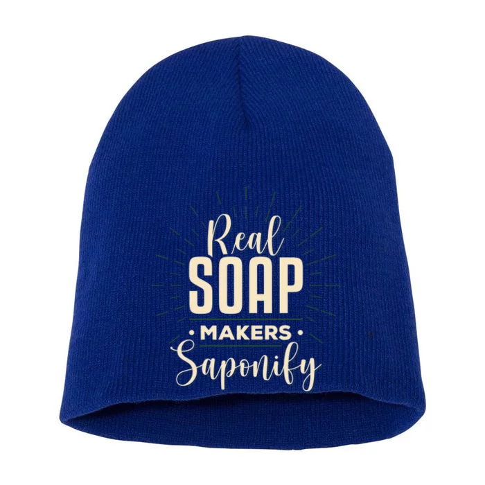 Real Soap Makers Saponify Soap Making Soapmaker Cute Gift Short Acrylic Beanie