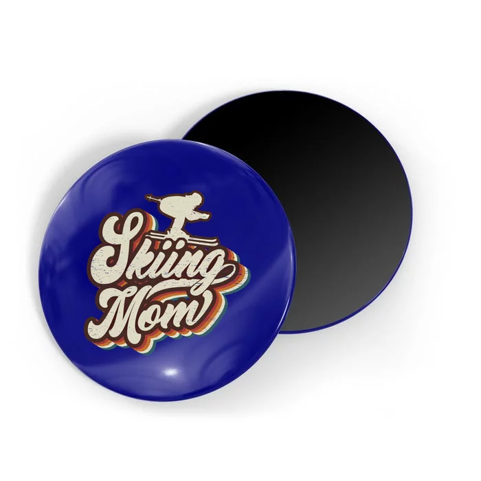 Retro Skiing Mom Sports Mama Mothers Day Great Gift Magnet