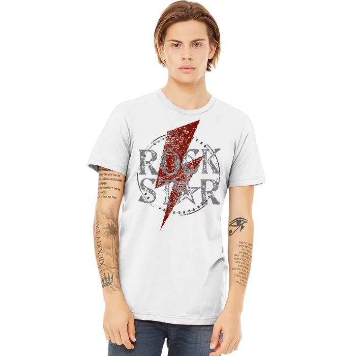 Rock Star Music Fan Gift Graphic Rock N Roll Tee Star Premium T-Shirt