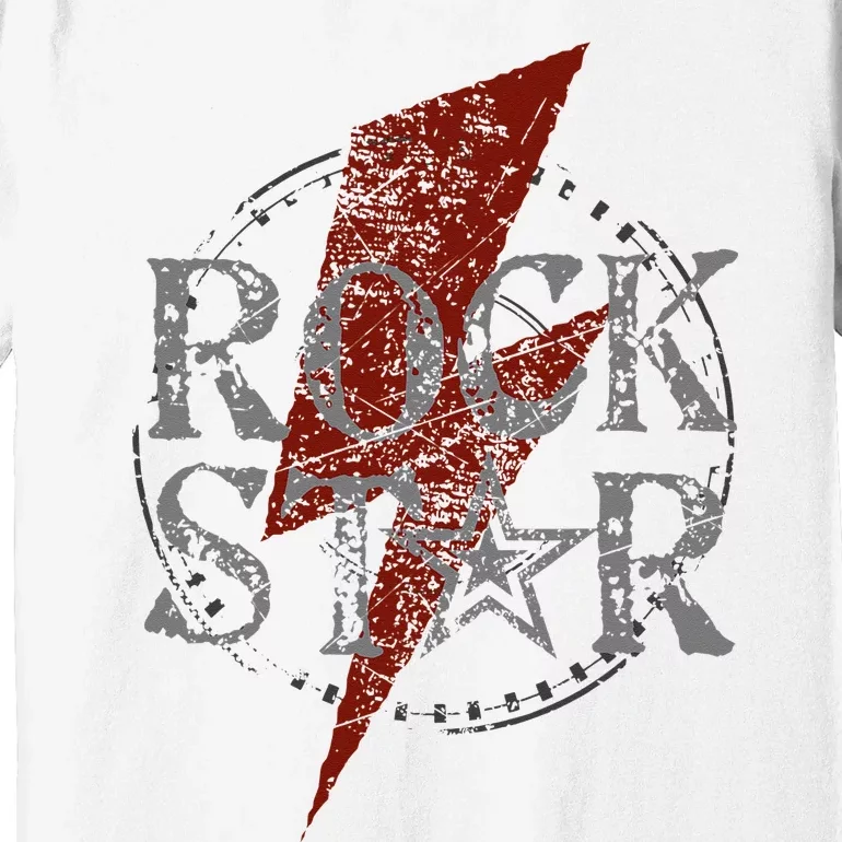 Rock Star Music Fan Gift Graphic Rock N Roll Tee Star Premium T-Shirt