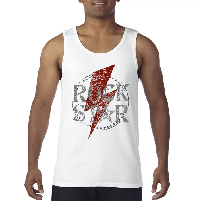 Rock Star Music Fan Gift Graphic Rock N Roll Tee Star Tank Top