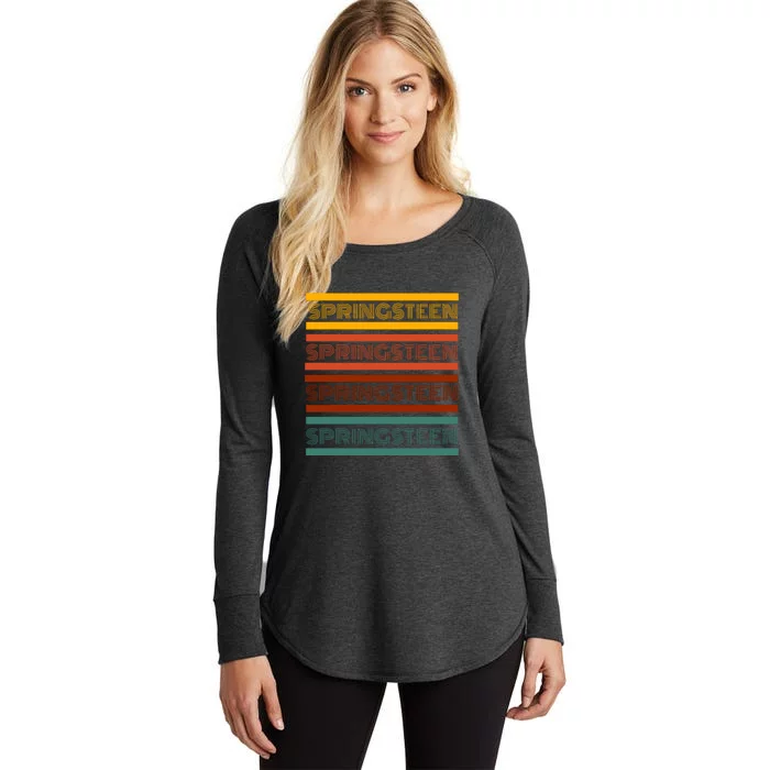 Retro Springsteen Music Women's Perfect Tri Tunic Long Sleeve Shirt