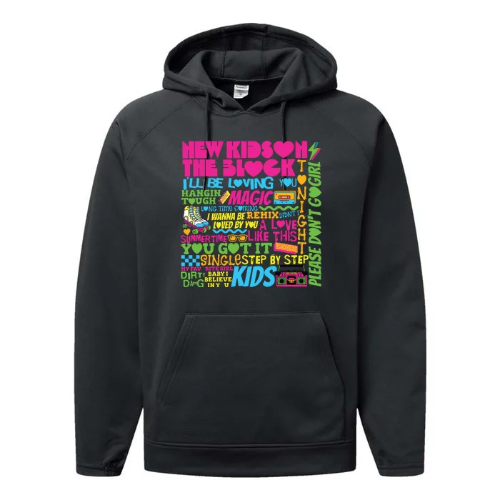 Retro Summertime Music New Summer Performance Fleece Hoodie