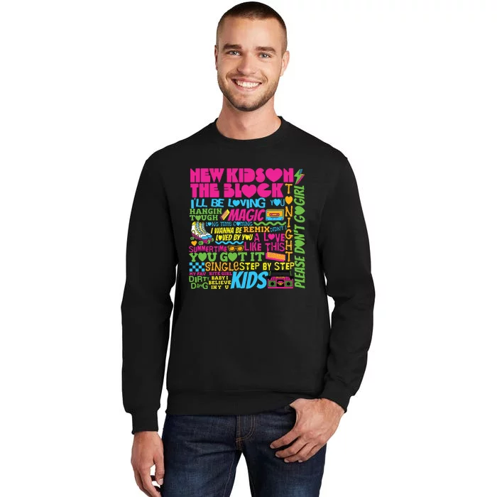 Retro Summertime Music New Summer Tall Sweatshirt