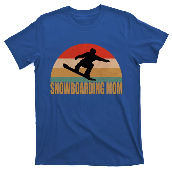 Retro Snowboarding Mom Vintage Snowboarder Gift Cool Gift T-Shirt