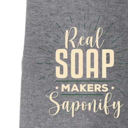 Real Soap Makers Saponify Soap Making Soapmaker Gift Doggie 3-End Fleece Hoodie