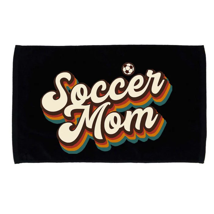 Retro Soccer Mom Graphic - Soccer Mom Microfiber Hand Towel