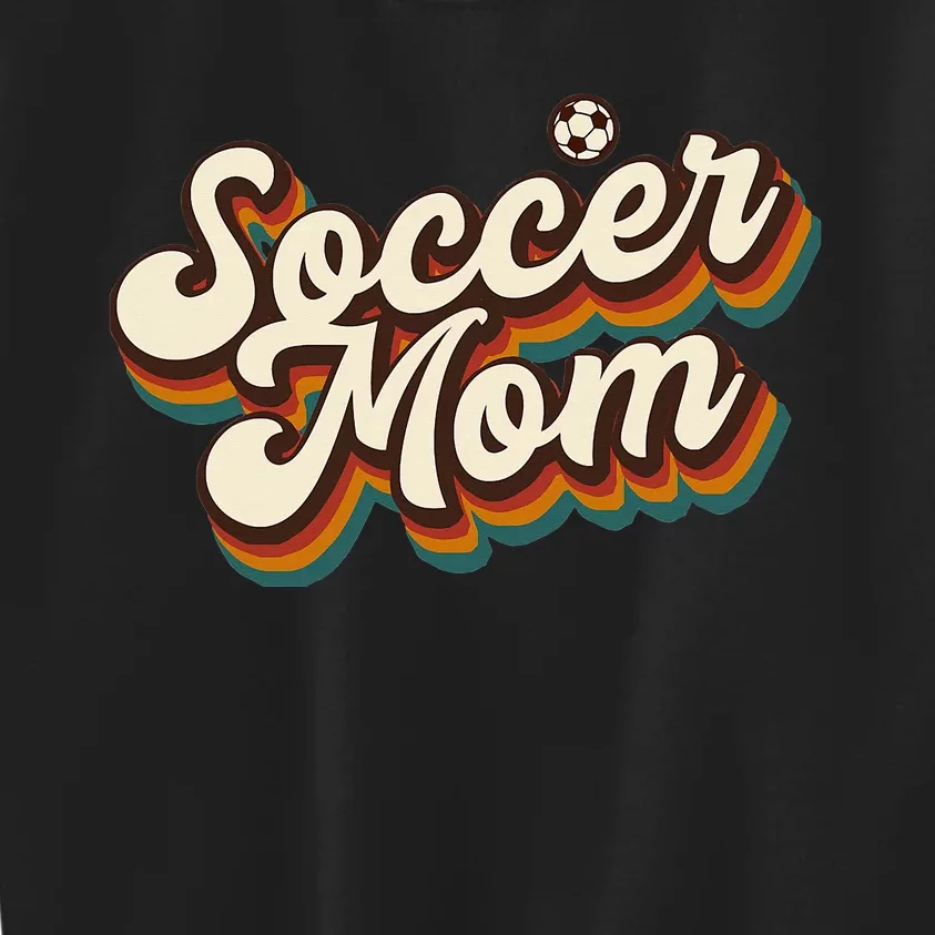 Retro Soccer Mom Graphic - Soccer Mom Kids Sweatshirt