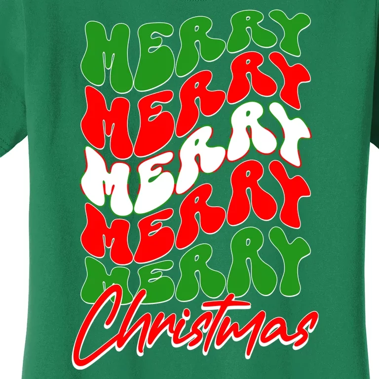 Retro Style Merry Christmas Women's T-Shirt