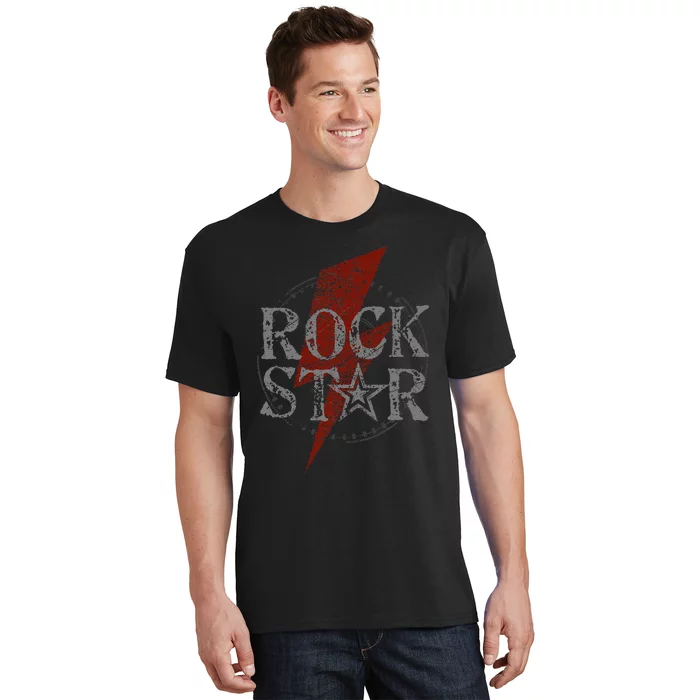 Rock Star Music Fan Gift Graphic Rock N Roll Star T-Shirt