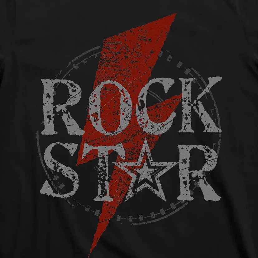 Rock Star Music Fan Gift Graphic Rock N Roll Star T-Shirt