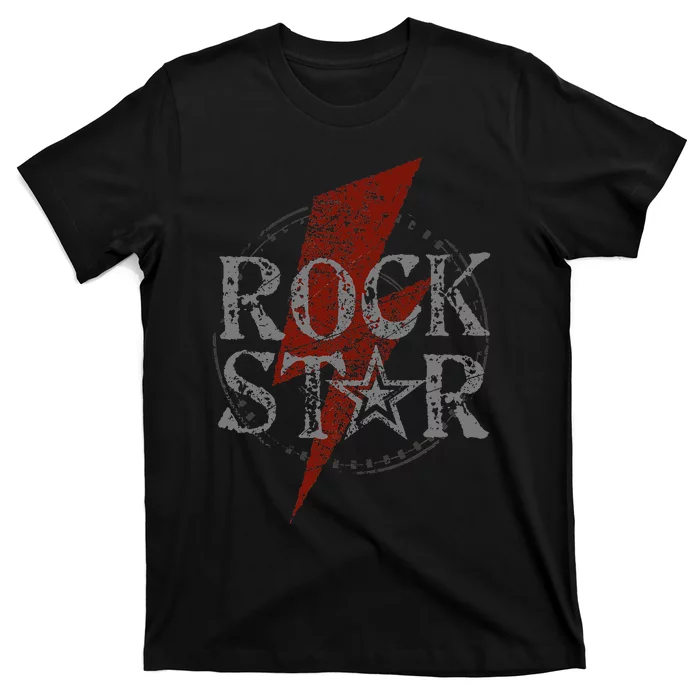 Rock Star Music Fan Gift Graphic Rock N Roll Star T-Shirt