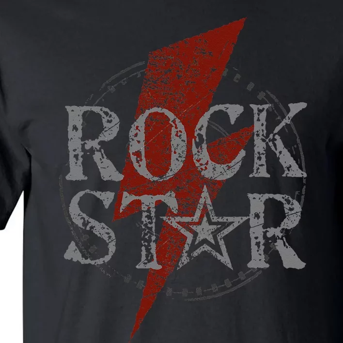 Rock Star Music Fan Gift Graphic Rock N Roll Star Tall T-Shirt