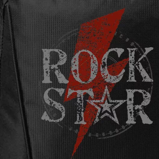 Rock Star Music Fan Gift Graphic Rock N Roll Star City Backpack