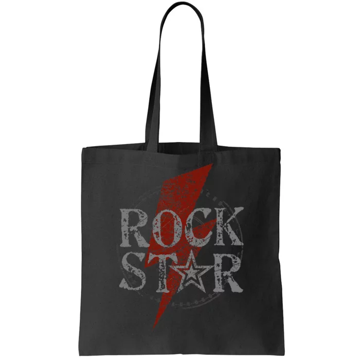 Rock Star Music Fan Gift Graphic Rock N Roll Star Tote Bag