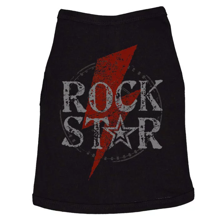 Rock Star Music Fan Gift Graphic Rock N Roll Doggie Tank