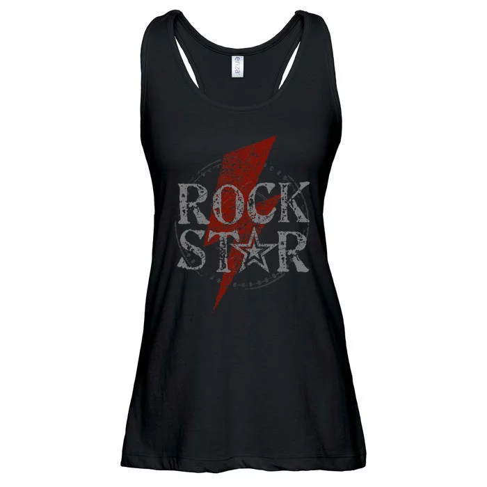 Rock Star Music Fan Gift Graphic Rock N Roll Ladies Essential Flowy Tank