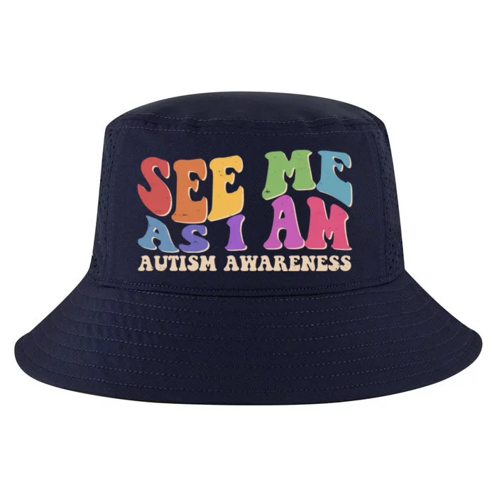 Retro See Me As I Am Autism Awareness Cool Comfort Performance Bucket Hat