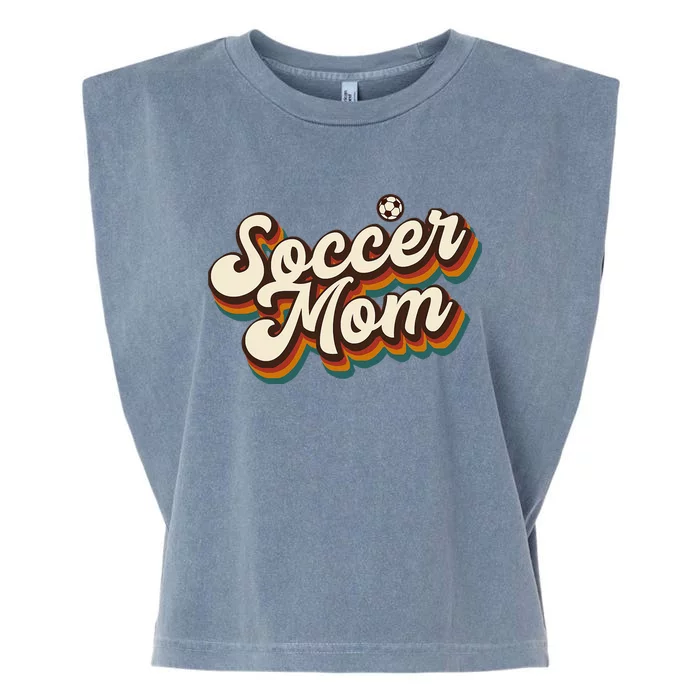 Retro Soccer Mom Graphic Soccer Mom Garment-Dyed Women's Muscle Tee