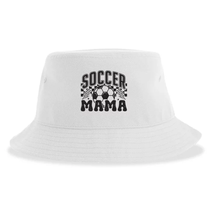 Retro Soccer Mama Sustainable Bucket Hat