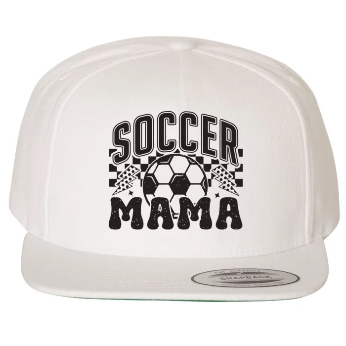 Retro Soccer Mama Wool Snapback Cap