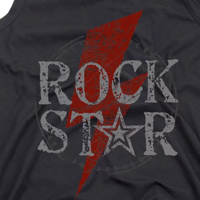 Rock Star Music Fan Gift Rock N Roll Star Tank Top