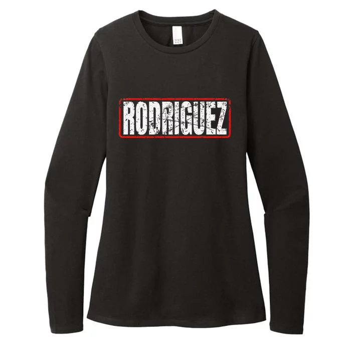 Rodriguez Surname Mexican & Hispanic American Chicano Design Womens CVC Long Sleeve Shirt