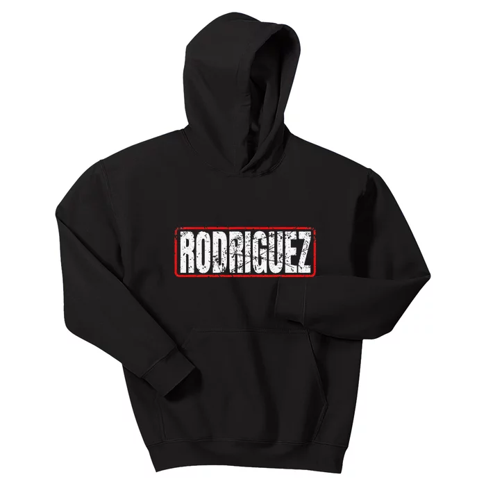 Rodriguez Surname Mexican & Hispanic American Chicano Design Kids Hoodie