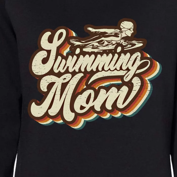 Retro Swimming Mom Sports Mama Mothers Day Gift Womens California Wash Sweatshirt