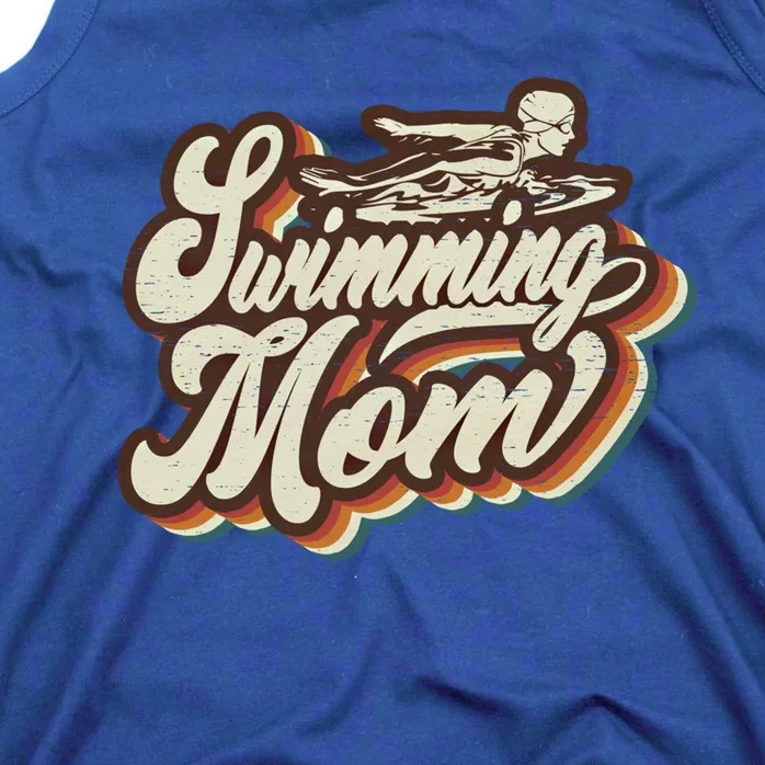 Retro Swimming Mom Sports Mama Mothers Day Gift Tank Top