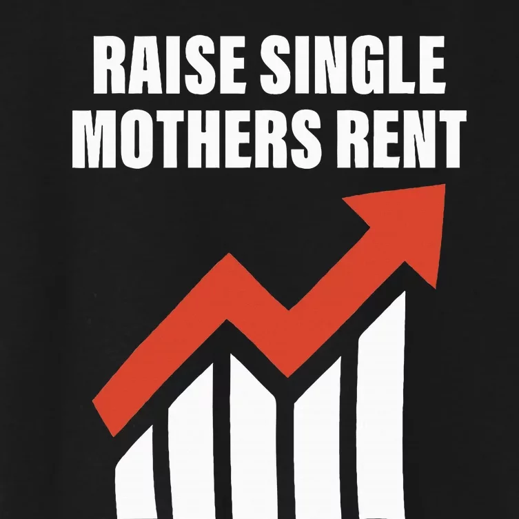 Raise Single Mothers Rent Quote Women's Crop Top Tee