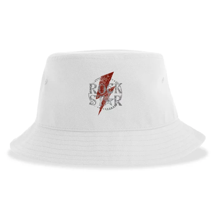 Rock Star Music Fan Gift Graphic Rock N Roll Tee Star Sustainable Bucket Hat