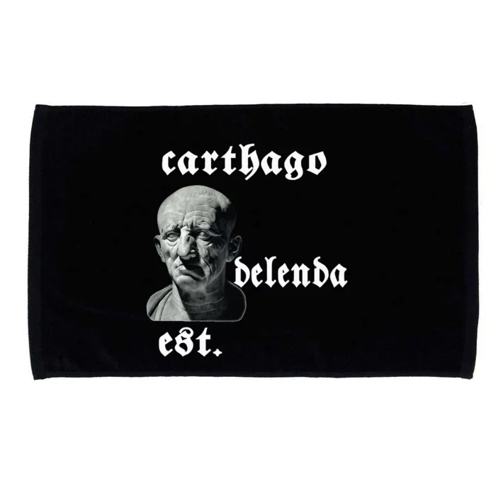 Roman Senator Marco PóRcio CatãO Quote Carthago Delenda Est Microfiber Hand Towel