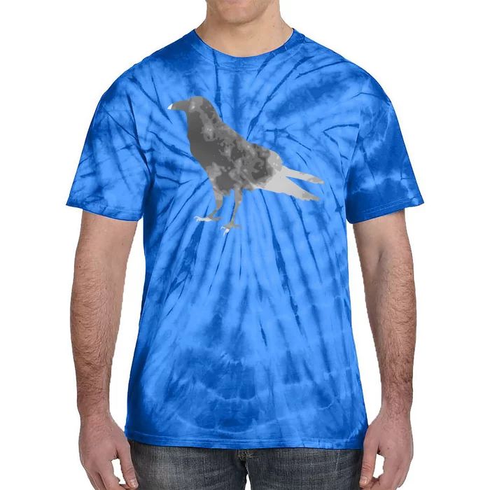 Raven Silhouette Moon For Halloween Witches Gift Tie-Dye T-Shirt