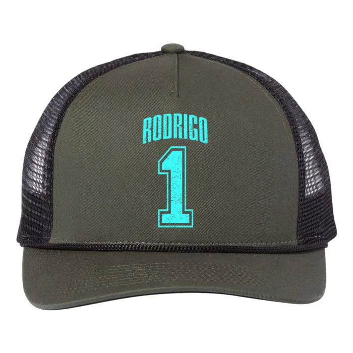 Rodrigo Supporter Number 1 Greatest Fan Retro Rope Trucker Hat Cap