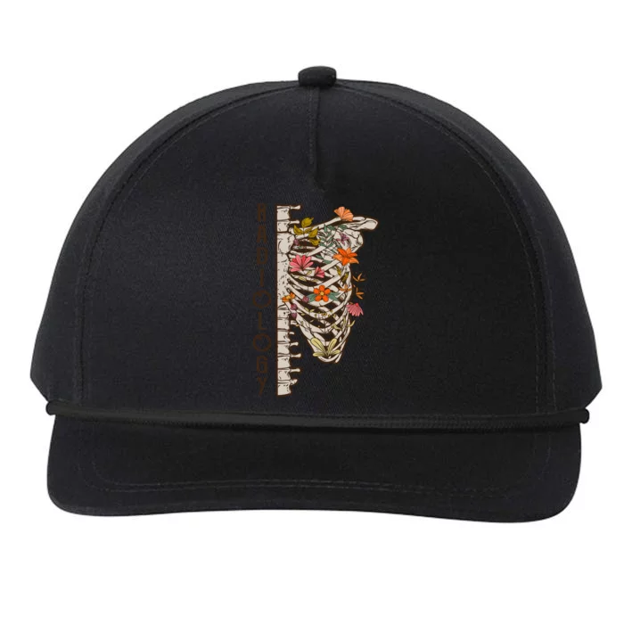 Radiology Skeleton Nurse Snapback Five-Panel Rope Hat