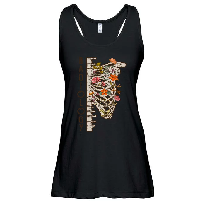 Radiology Skeleton Nurse Ladies Essential Flowy Tank